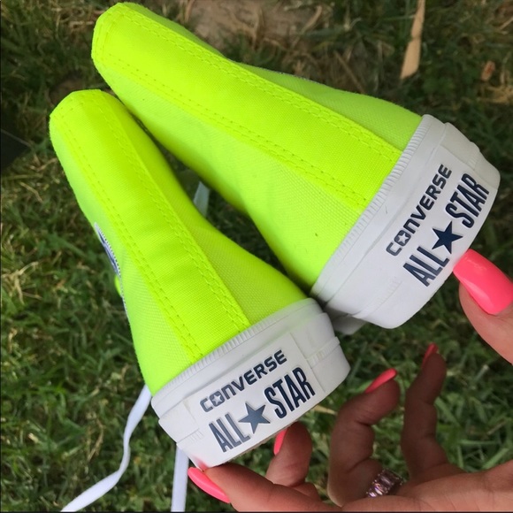 NEW 🎾 WOMENS CONVERSE ALLSTAR II • VOLT - Picture 8 of 8